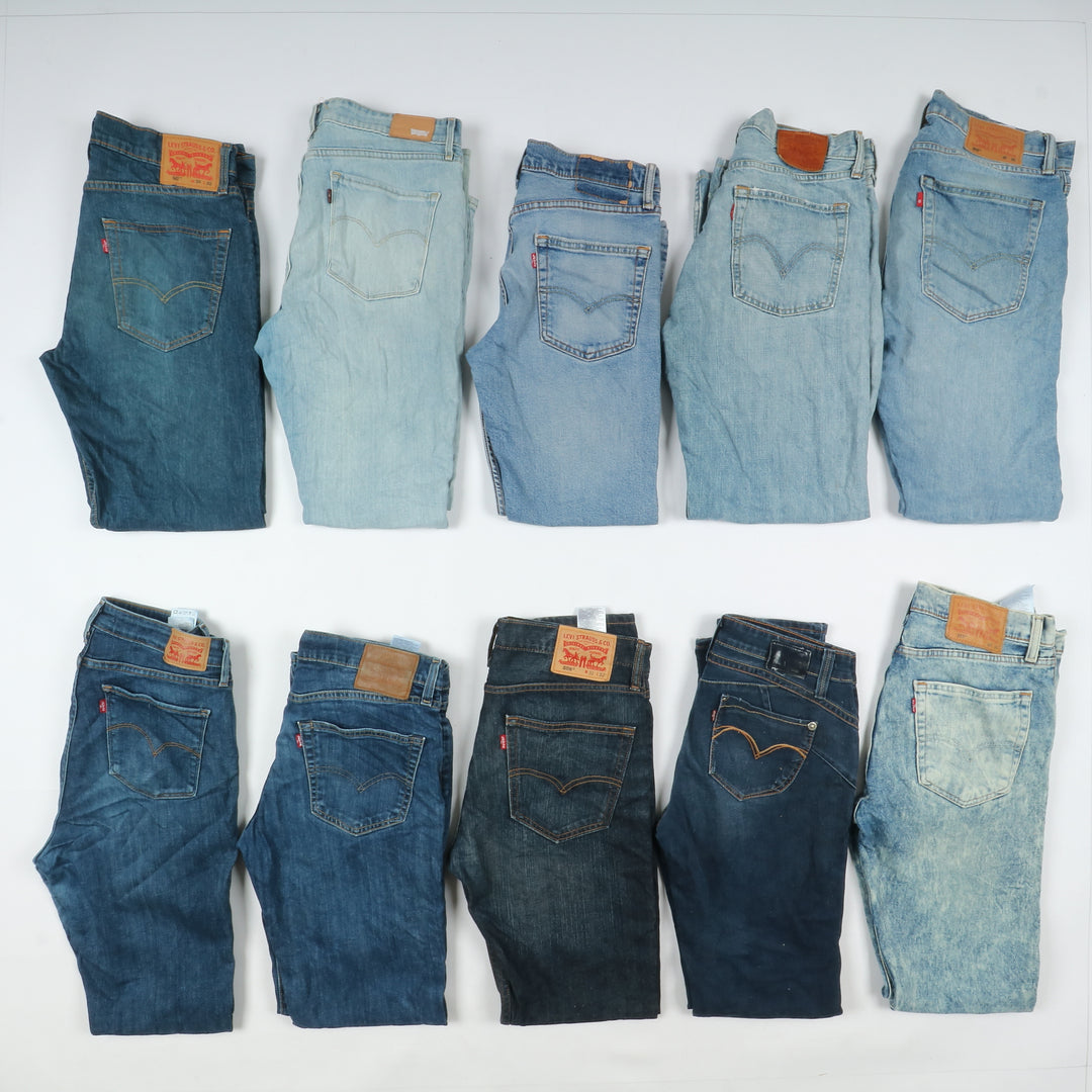 Levi's jeans denim slim, skinny, regular stock da 41 pz uomo