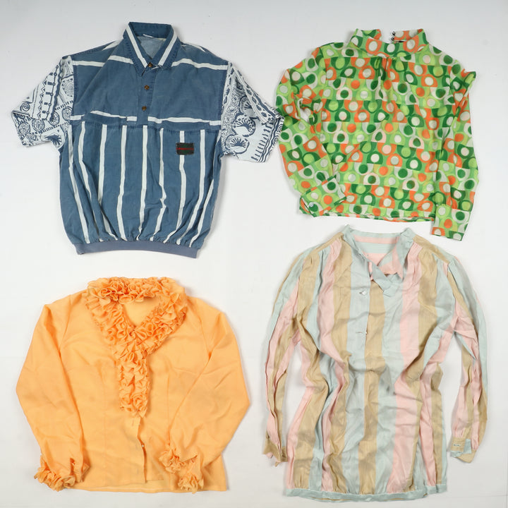 Camicie colorate vintage donna box da 64pz printed