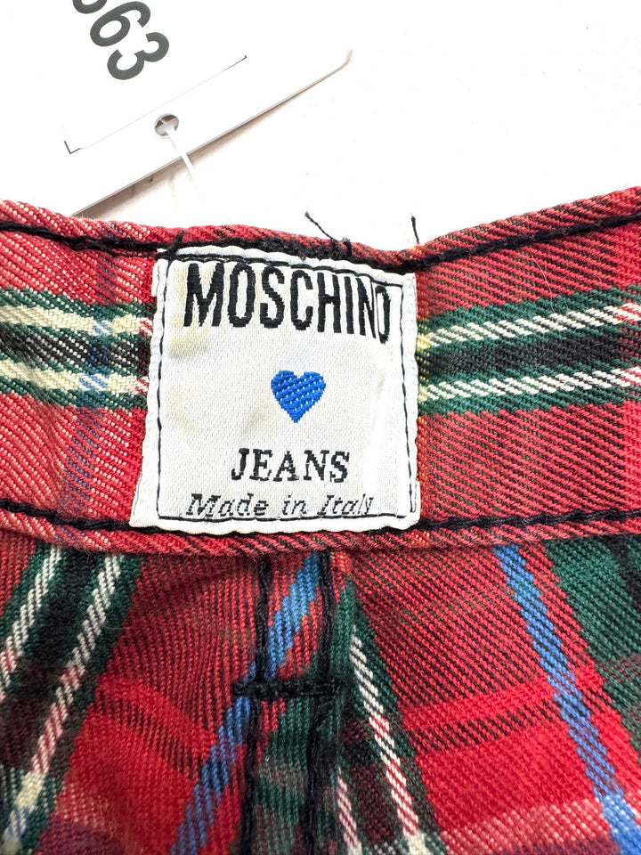 Moschino Made in Italy pantalone a quadri taglia XS anni 90&