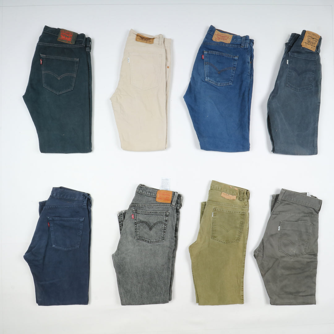 Levi's 501 e zip fly per rework custom stock da 42pz colorati e denim remake