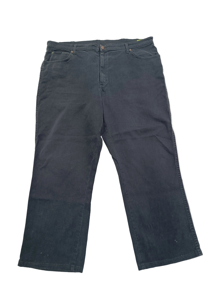 Wrangler Texas stretch nero W42 L34 vintage jeans usato unisex