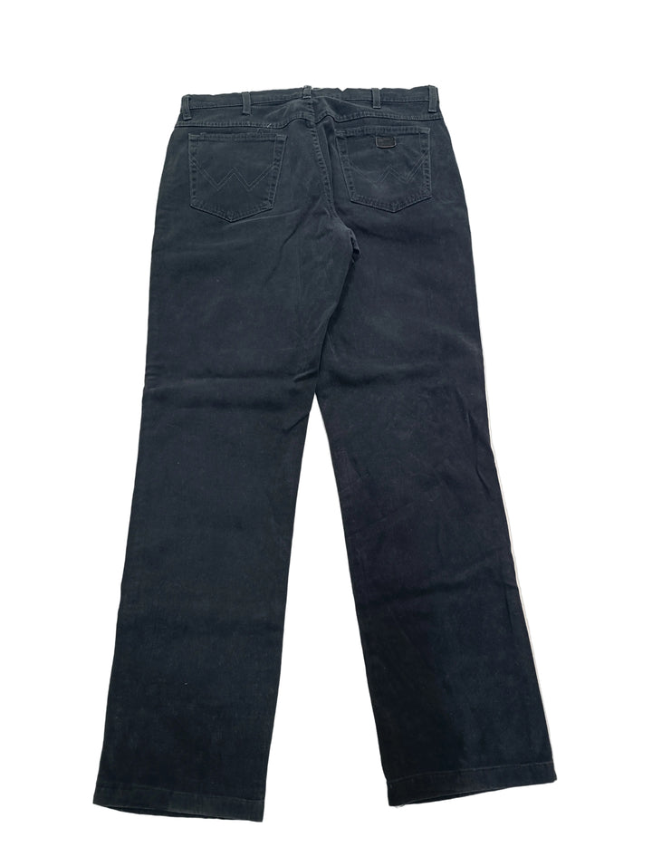 Wrangler Texas stretch nero W36 L36 vintage jeans usato unisex
