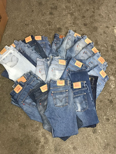 Levi's jeans vintage box da 35kg per remake - personalizzazioni