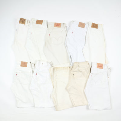 Levi's vintage 501 e vita alta Bianchi stock da 35pz