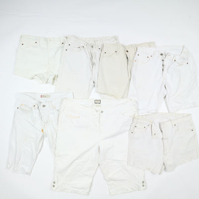 Levi's bianchi short e bermuda jeans vintage uomo donna stock da 35pz Levis