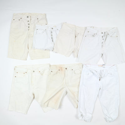 Levi's bianchi short e bermuda jeans vintage uomo donna stock da 35pz Levis
