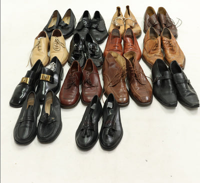 Scarpe Vintage da uomo box da 30pz colori e modelli misti