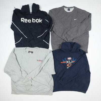 Felpe firmate sportive Nike Champion Adidas Box da 35 pz vintage