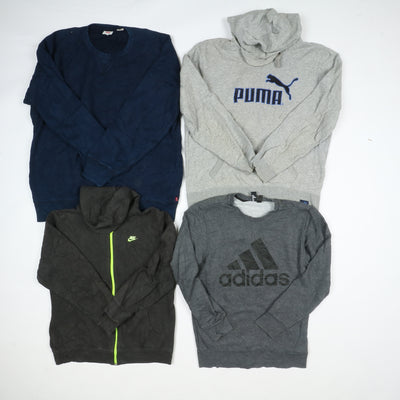 Felpe firmate sportive Nike Champion Adidas Box da 35 pz vintage