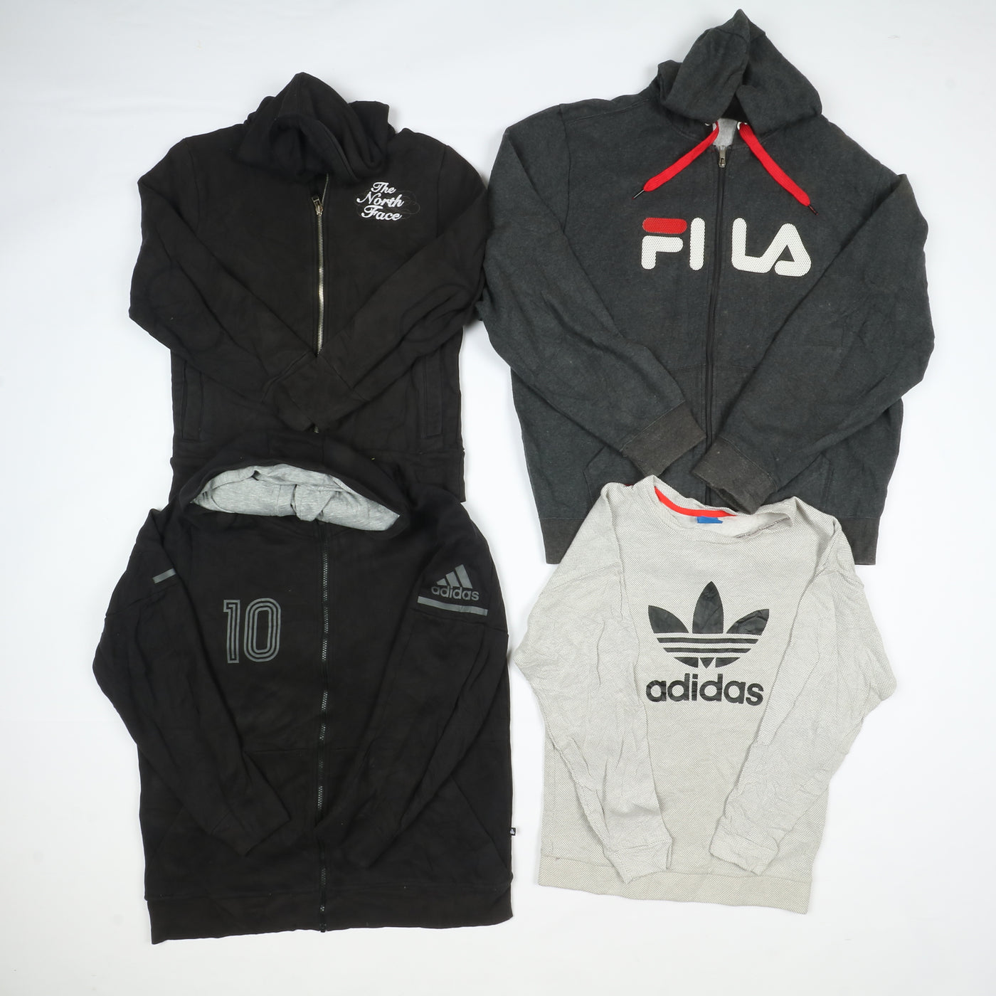 Felpe firmate sportive Nike Champion Adidas Box da 35 pz vintage