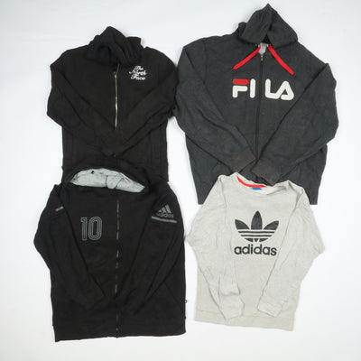 Felpe firmate sportive Nike Champion Adidas Box da 35 pz vintage