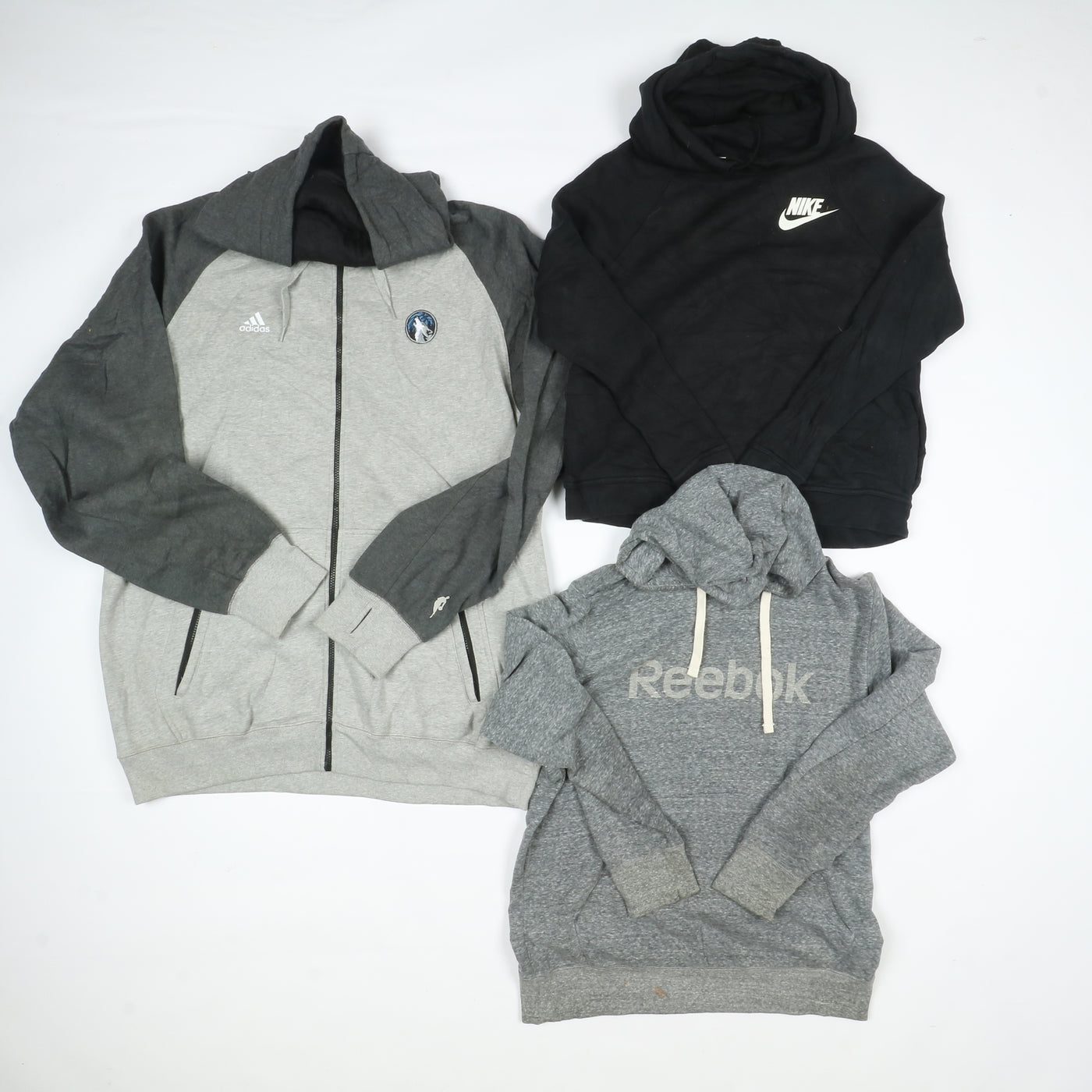 Felpe firmate sportive Nike Champion Adidas Box da 37 pz vintage