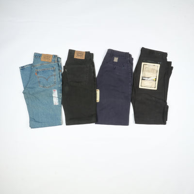 Levis - Lee e Wrangler jeans nuovi Deadstock stock da 44pz uomo donna