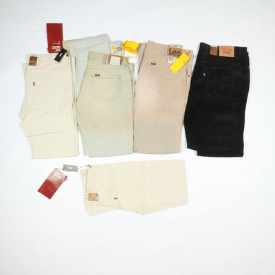 Levis - Lee e Wrangler jeans nuovi Deadstock stock da 44pz uomo donna