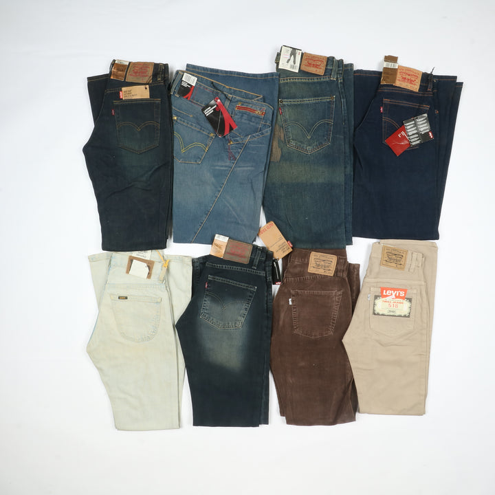 Levis - Lee e Wrangler jeans nuovi Deadstock stock da 44pz uomo donna