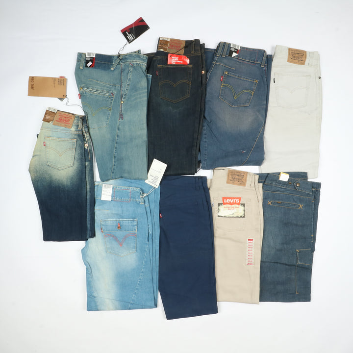 Levis - Lee e Wrangler jeans nuovi Deadstock stock da 44pz uomo donna