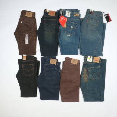 Levis - Lee e Wrangler jeans nuovi Deadstock stock da 40pz uomo donna