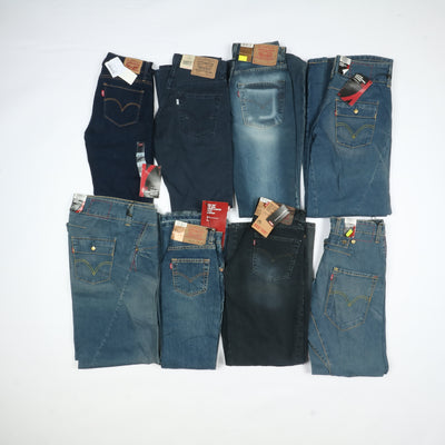 Levis - Lee e Wrangler jeans nuovi Deadstock stock da 40pz uomo donna