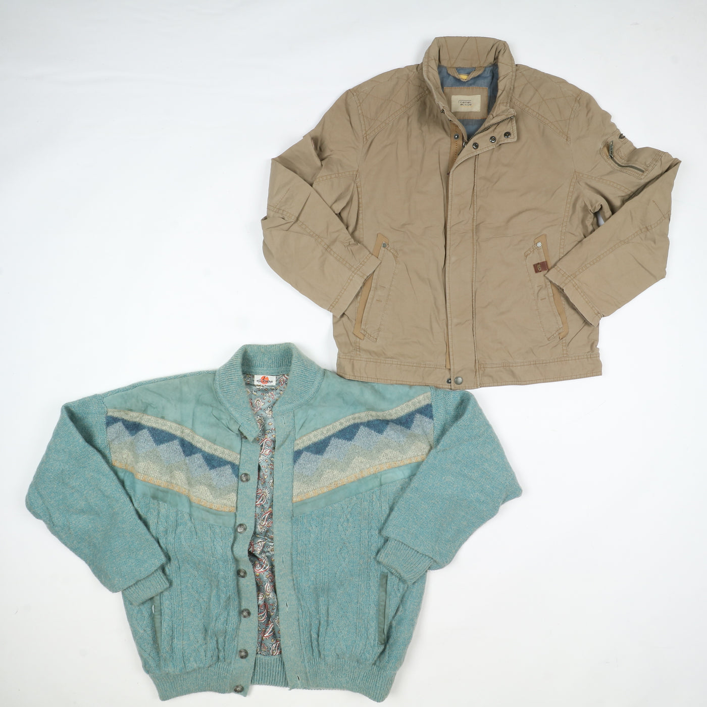 Stock lotto cappotti e giacche vintage invernali da Uomo 12kg - 12pz
