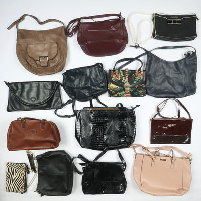 Stock lotto borse e borsette crema vintage 23kg - 35pz misto uomo donna
