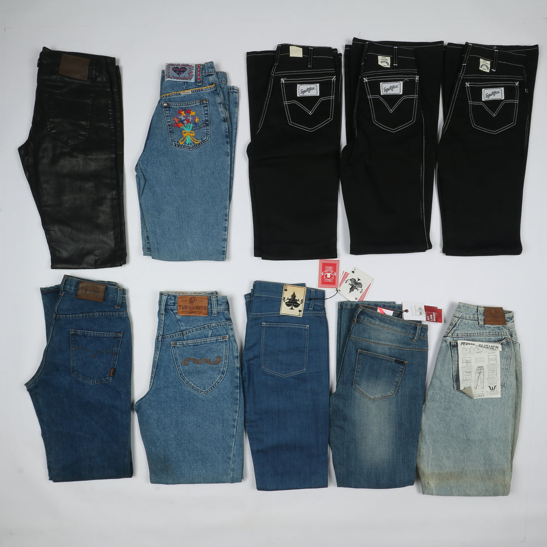 Jeans donna nuovi deadstock 43pz skinny, bootcut, vita bassa Angel e Devil + brand misti