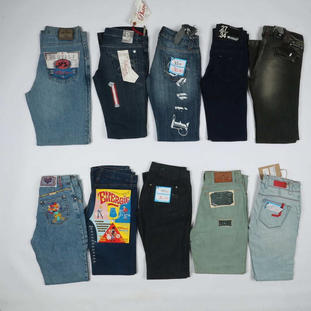 Jeans donna nuovi deadstock 43pz skinny, bootcut, vita bassa Angel e Devil + brand misti