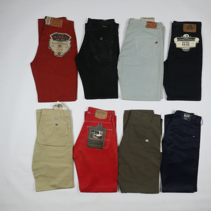 Pantaloni firmati uomo estivi nuovi deadstock 40pz GAS , Rfile....