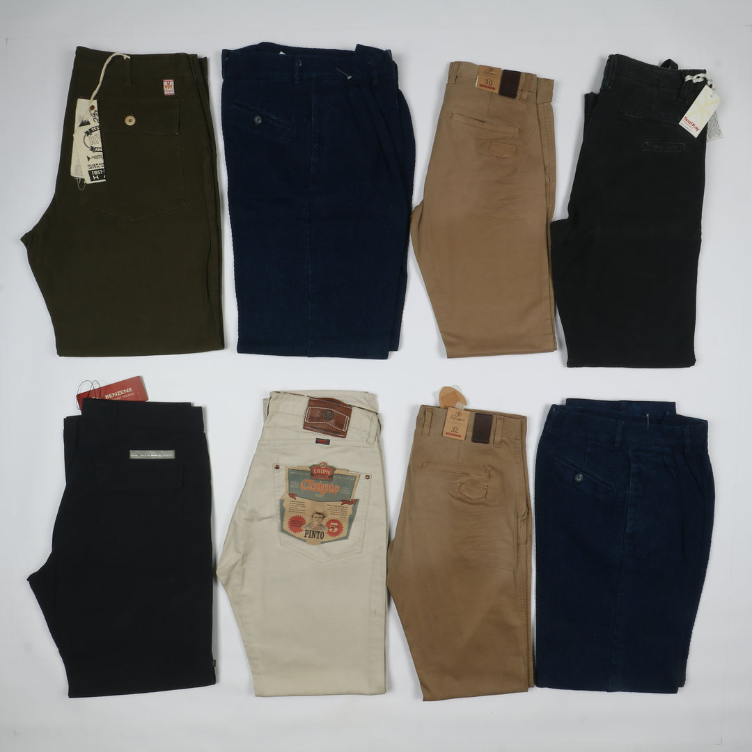 Pantaloni firmati uomo estivi nuovi deadstock 40pz GAS , Rfile....