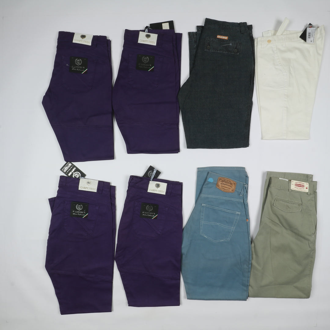 Pantaloni firmati uomo estivi nuovi deadstock 40pz GAS , Rfile....