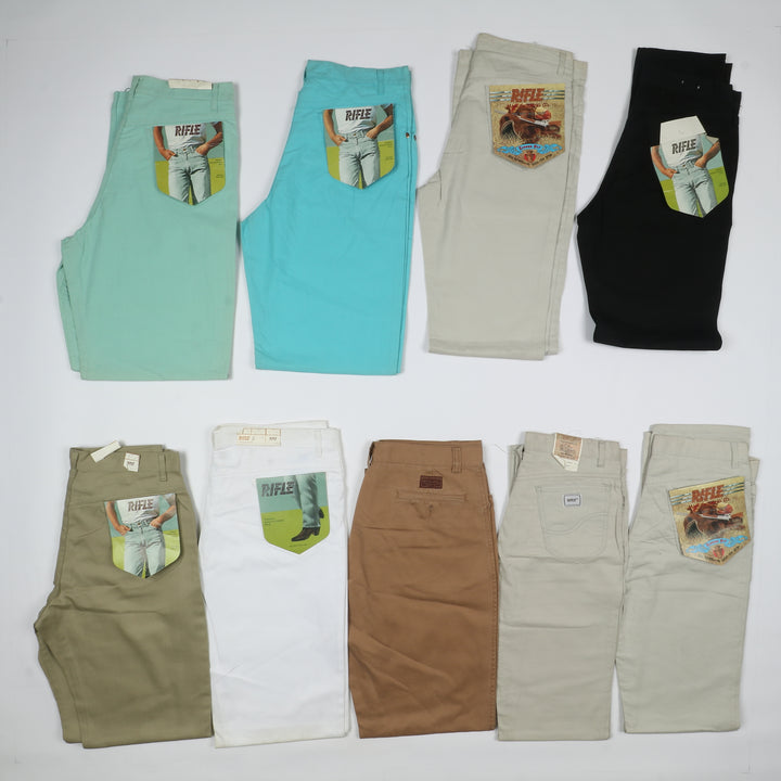 Pantaloni firmati uomo estivi nuovi deadstock 40pz GAS , Rfile....