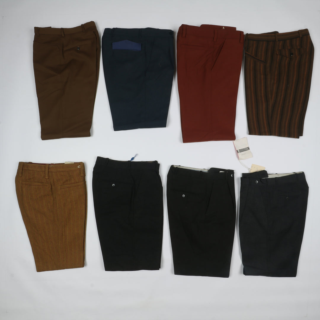 Stock 72 pz Pantaloni vintage in Lana e Terital Regular Fit, Palazzo, Flare...