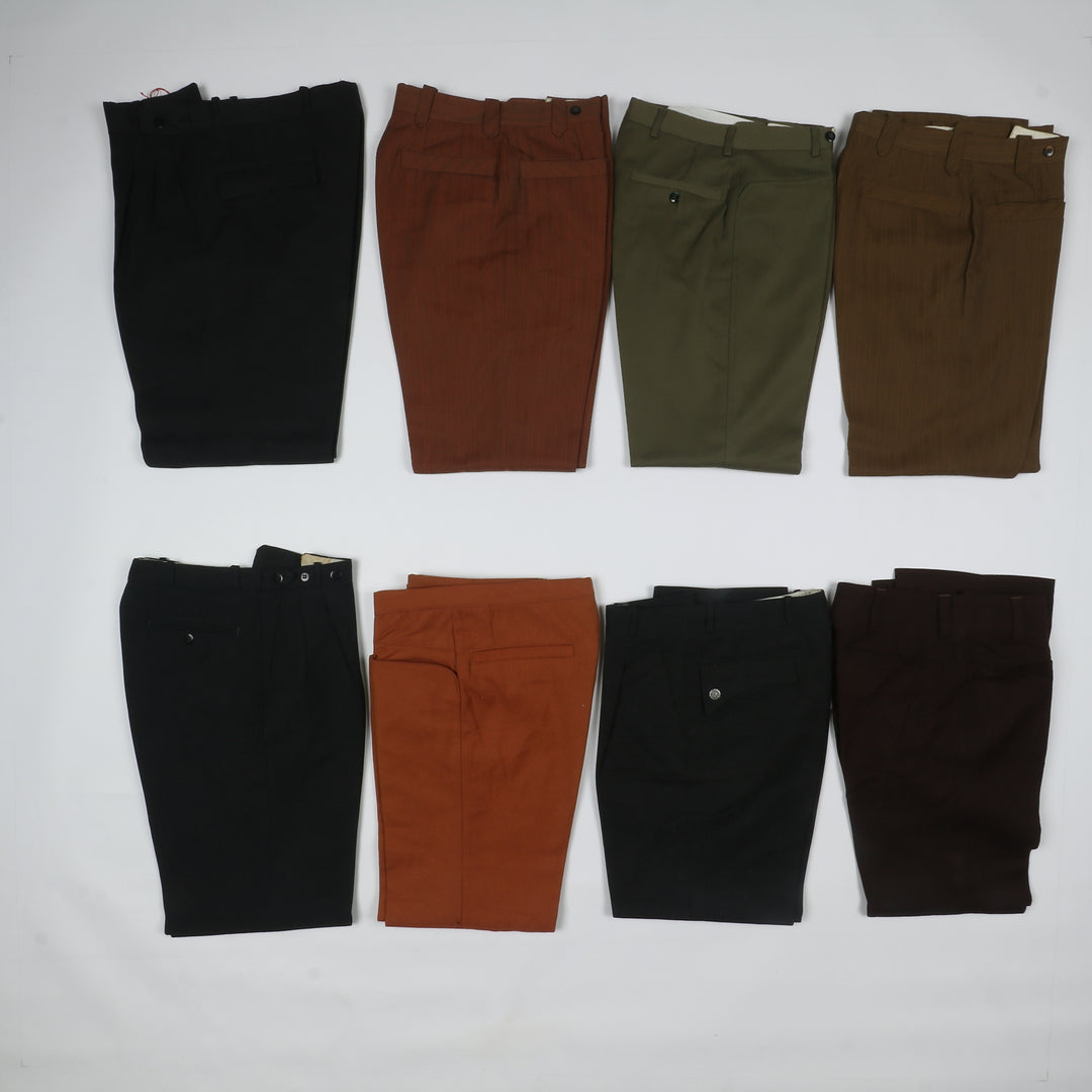 Stock 72 pz Pantaloni vintage in Lana e Terital Regular Fit, Palazzo, Flare...