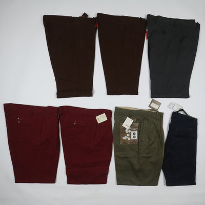 Pantaloni estivi nuovi deadstock taglio classico stock da 40pz Cotton Belt, CK....