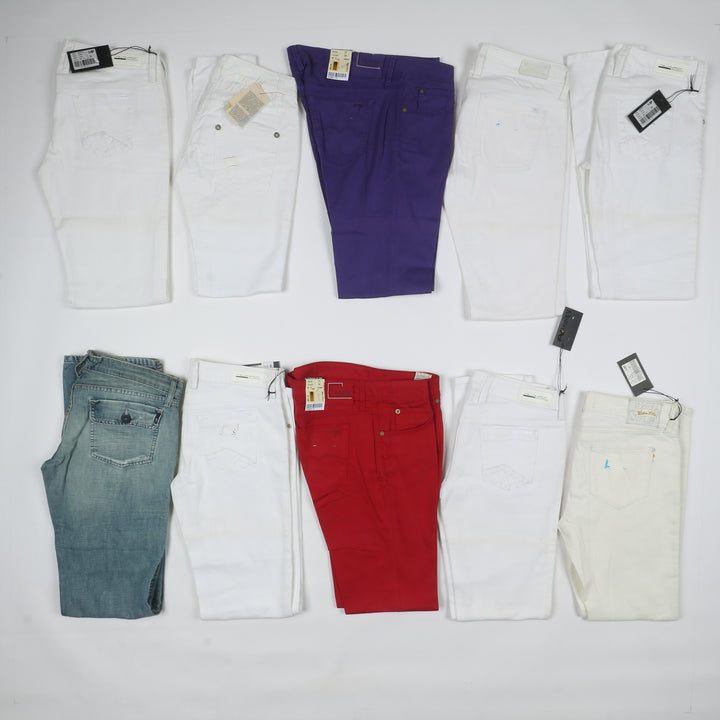 Pinko e Meltin Pot pantaloni e jeans nuovi deadstock Stock 74pz