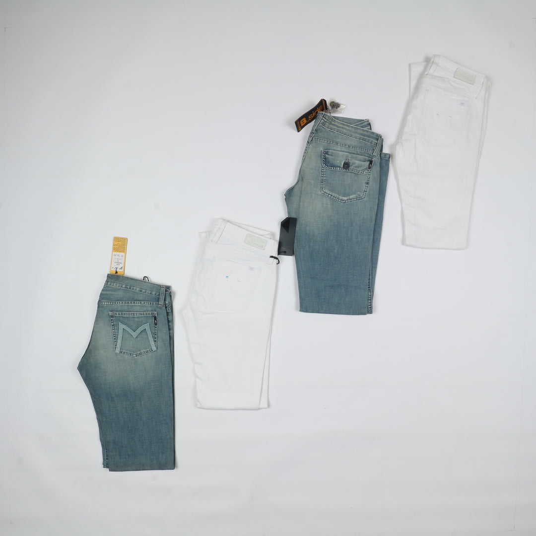 Pinko e Meltin Pot pantaloni e jeans nuovi deadstock Stock 74pz