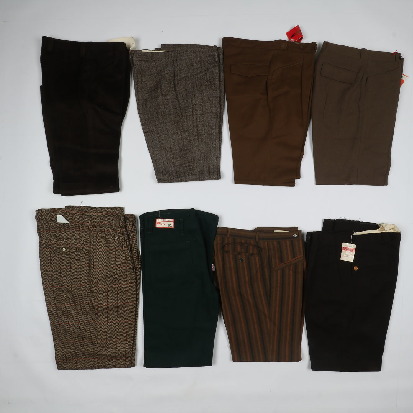 Stock 72 pz Pantaloni vintage in Lana e Terital Regular Fit, Palazzo, Flare...