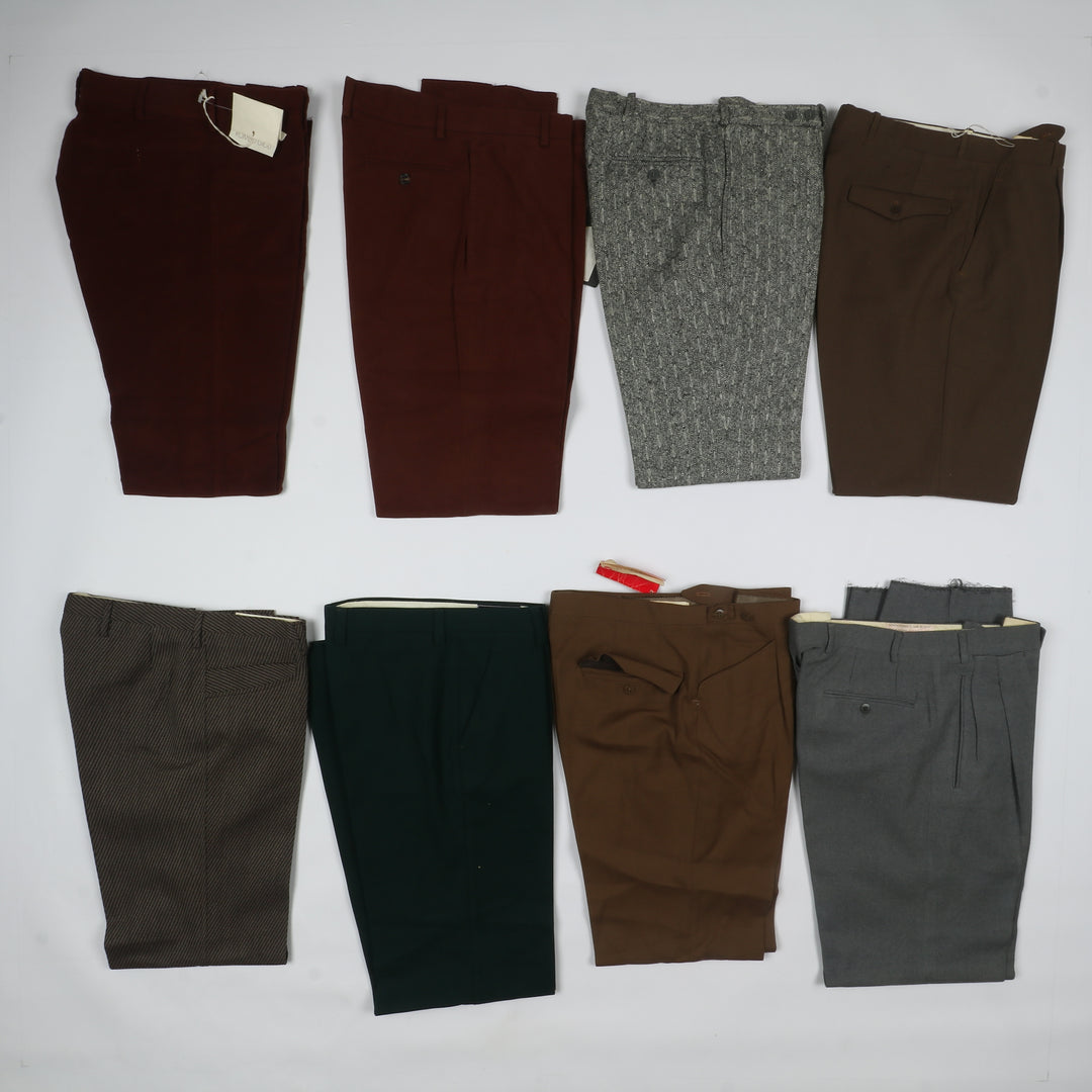 Stock 72 pz Pantaloni vintage in Lana e Terital Regular Fit, Palazzo, Flare...