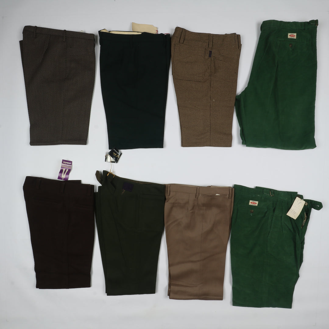 Stock 72 pz Pantaloni vintage in Lana e Terital Regular Fit, Palazzo, Flare...