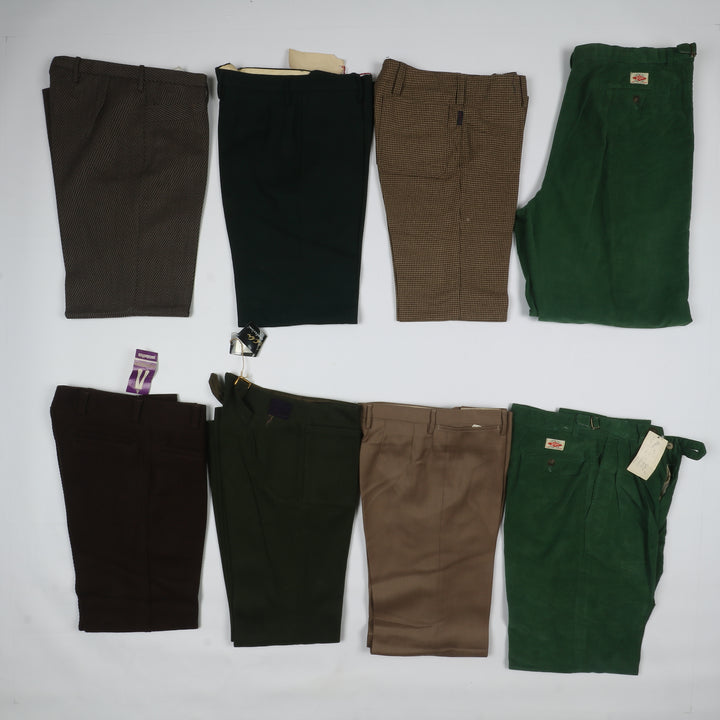 Stock 72 pz Pantaloni vintage in Lana e Terital Regular Fit, Palazzo, Flare...