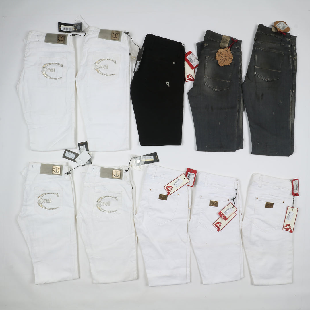 Calvin Klein, Just Cavalli, Cycle & Nolita stock da 39pz jeans nuovi deadstock