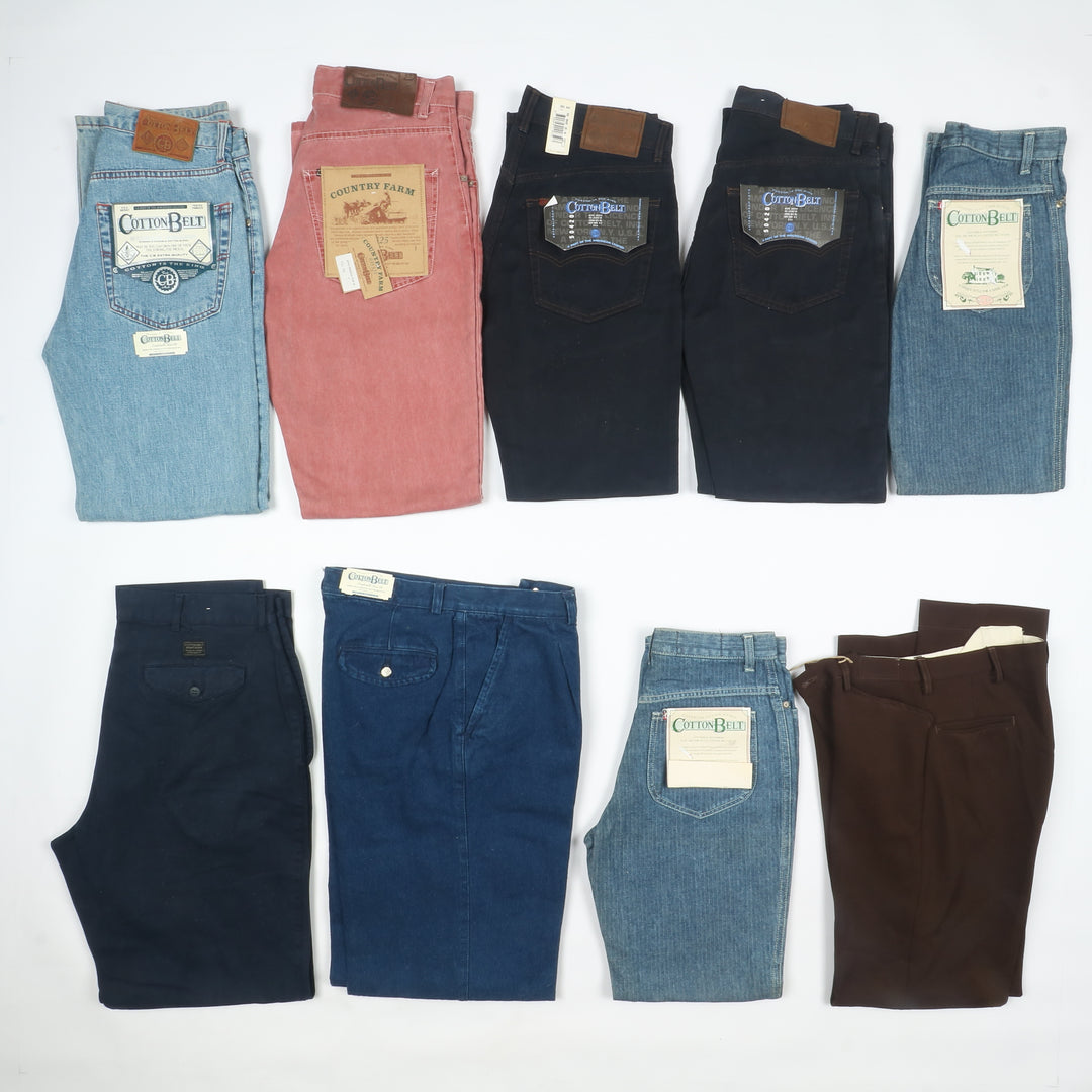 Pantaloni e jeans uomo stock da 46pz Uniform, Cotton belt, Romeo Gigli...