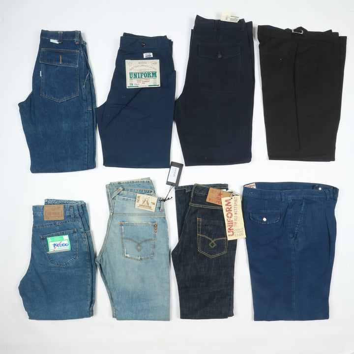 Pantaloni e jeans uomo stock da 46pz Uniform, Cotton belt, Romeo Gigli...