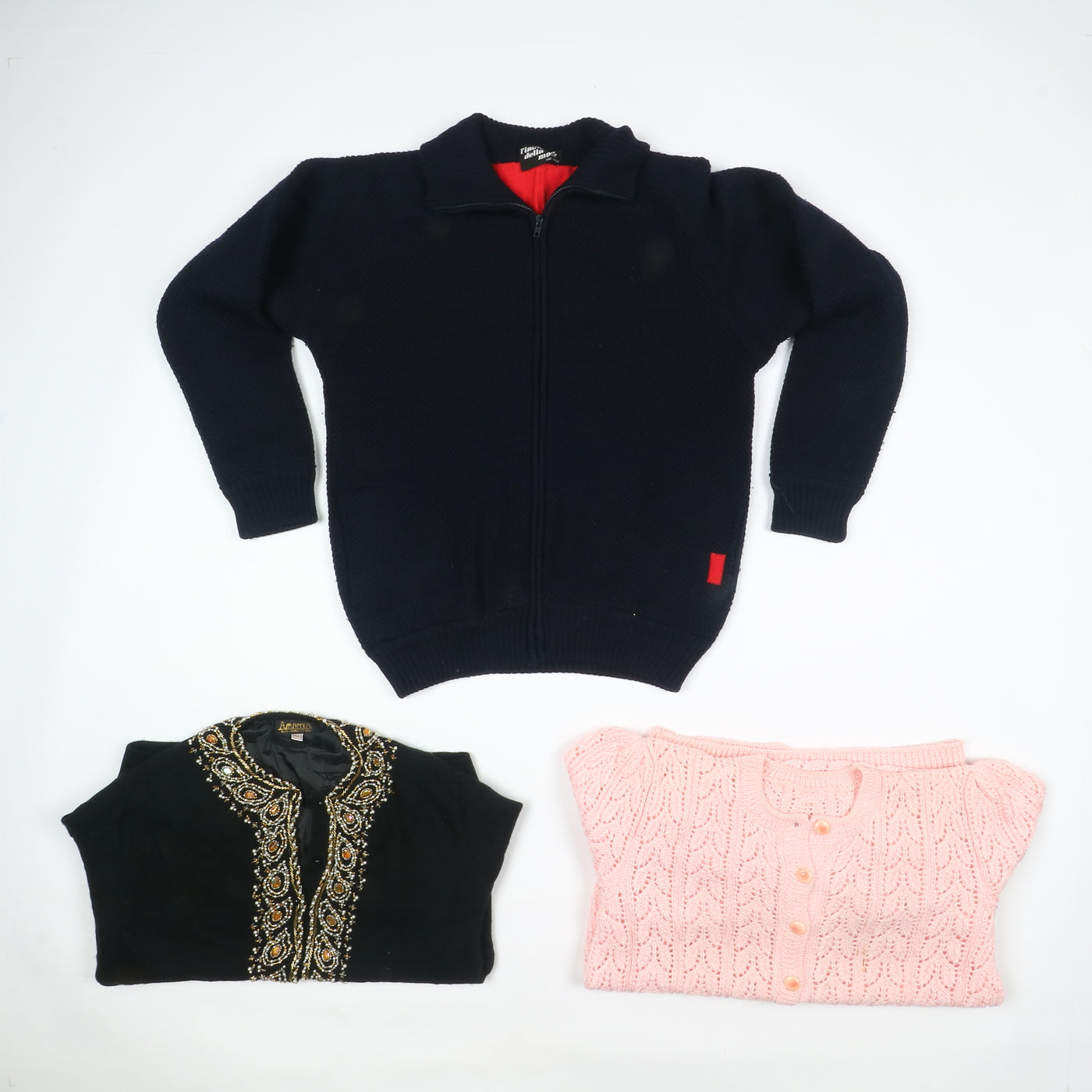 Maglioni vintage in lana uomo donna colorati box da 26 pz - 14kg