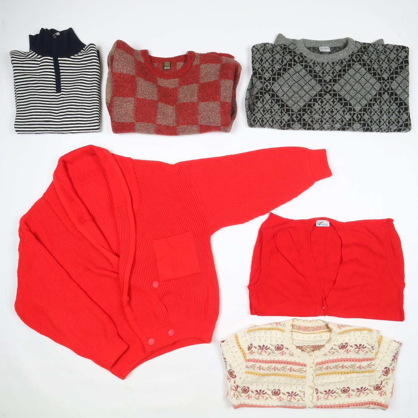 Maglioni vintage in lana uomo donna colorati box da 26 pz - 14kg