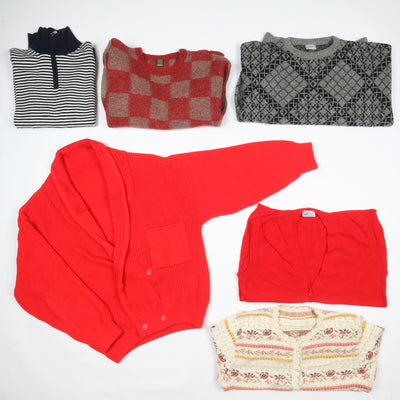 Maglioni vintage in lana uomo donna colorati box da 26 pz - 14kg