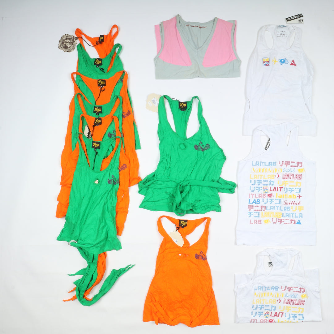 Stock 110 pz camicie, canottiere e maglie donna deadstock nuove