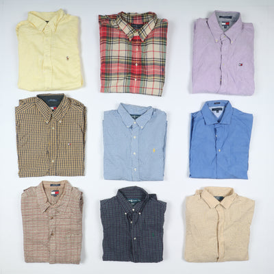Camicie vintage Tommy Hifiger e Ralph Lauren Box da 50pz