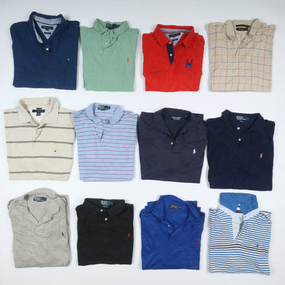 Polo mezza manica vintage Tommy Hifiger e Ralph Lauren Box da 80pz