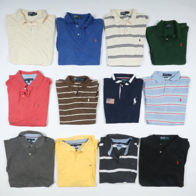 Polo mezza manica vintage Tommy Hifiger e Ralph Lauren Box da 80pz