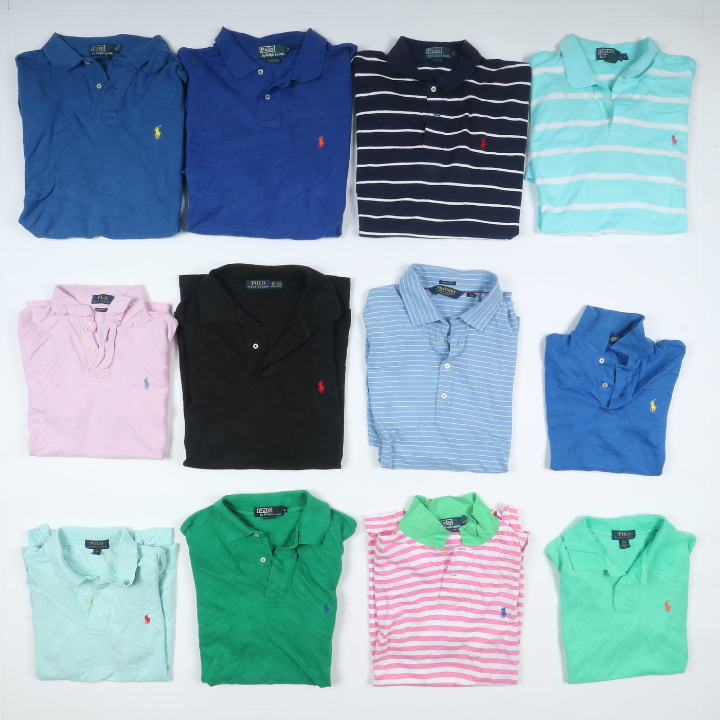 Polo mezza manica vintage Tommy Hifiger e Ralph Lauren Box da 80pz